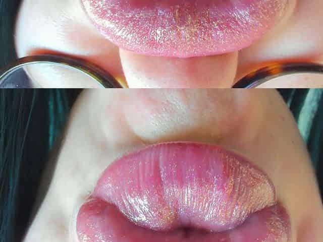Shiny Lips Close up Pouting
