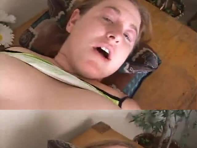 chubby redhead analised on a table
