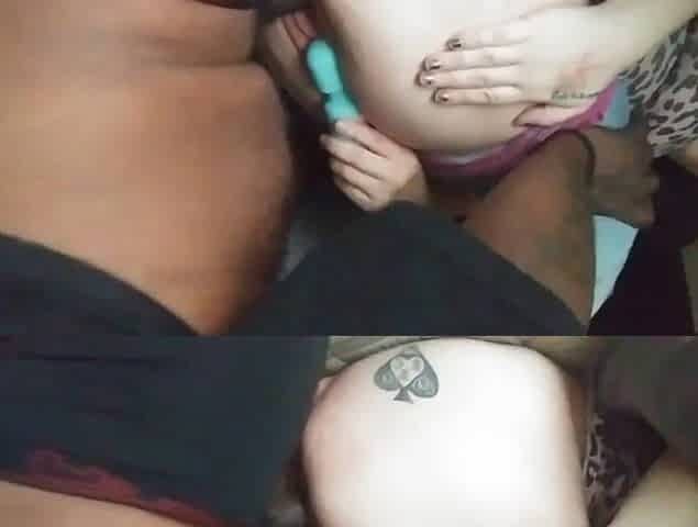 Interracial Quickie Creampie