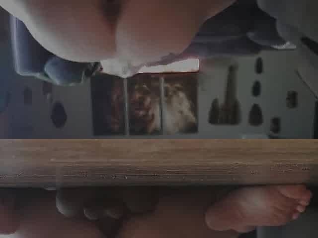 Riding Sex tool in Livingroom Whilst Home Alone