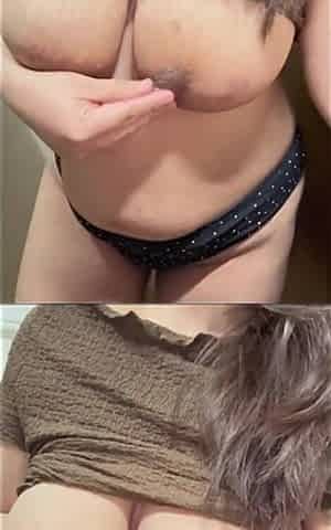 Hot Filipina Asian MILF Teasing Step Bro on the Video Call and Showing Her Natural Big Boobs