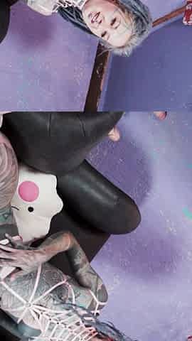 Tattoo Model Livestream with Anal Masturbation