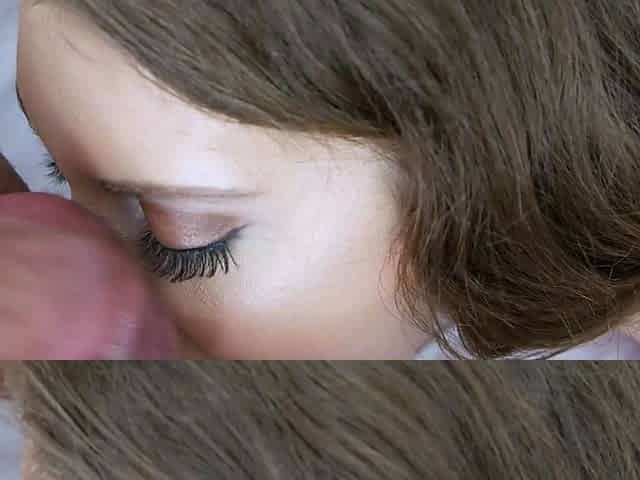Hot Brunette Girlfriend POV Blowjob