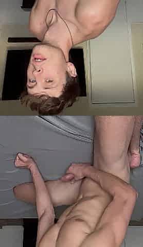 Hot Youthful Stud Masturbating Large Ramrod During the time that Groaning????????????