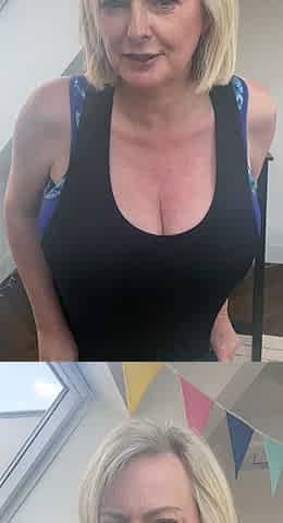 Beautiful blonde nanny and big boobed blonde MILF get pumped