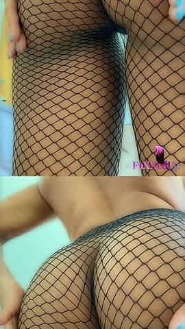 Jenna Foxx Fishnet Pussy Play
