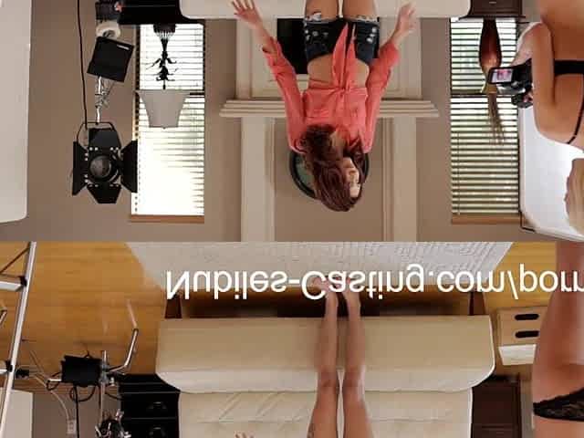 Teen redhead swallows cum to land a porn gig