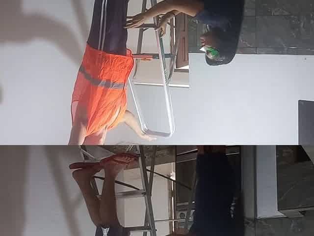 The Electrician Has a Beautiful Face, Athletic Body and a Big Penis. I Fucked Him While He Was Working