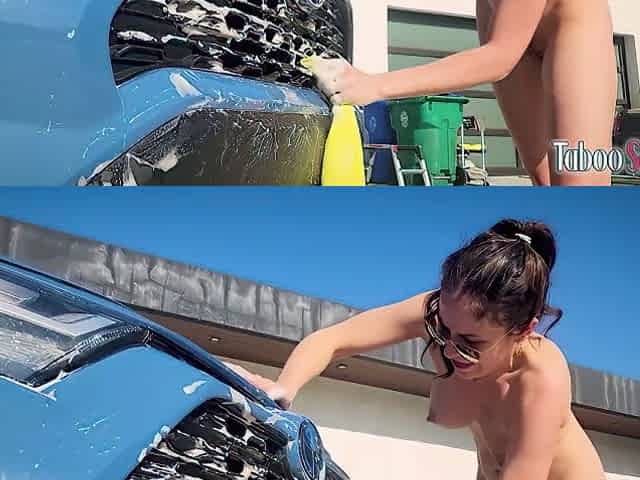 Carwash With Hot Brunette Milf Amiee Cambridge