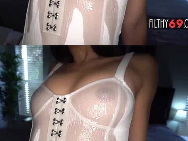 Hot honey gets a fine massage and an even more excellent large wang in her cunt
