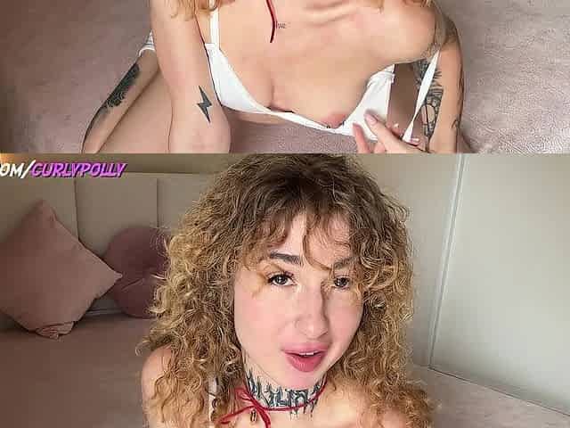 Cute Hirsute Schoolgirl Making a Deepthroat With a Vibrator
