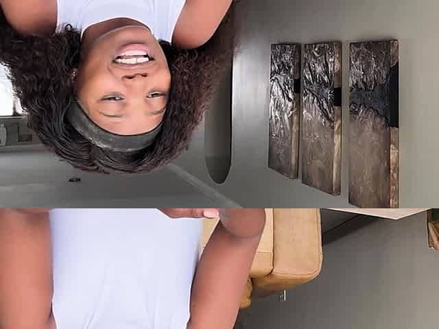 Big booty African ebony amateur casting