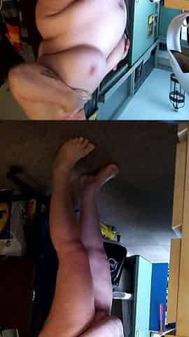 Creaming and Dressing BBW After Shower