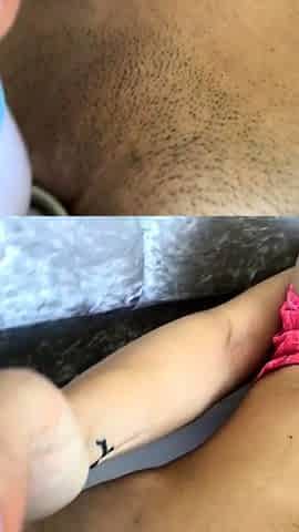 Slutty amateur flashing her big boobs in the backseat