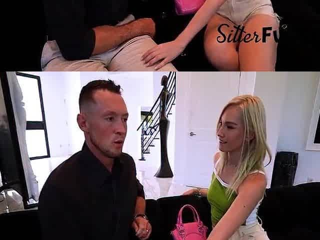 Lonely DILF Hires Babysitter For His Weenie