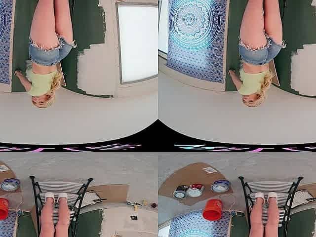 Gorgeous breasty blond lets u fill her cunt up in VR