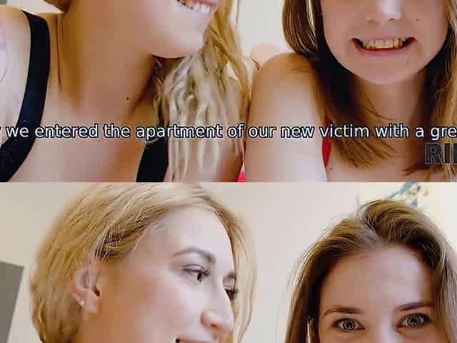 RIM4K. 2 honeys lick roommates anal opening and widen their legs in a trio