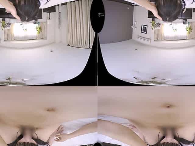 Delightful asian teen temptress arousing VR sex clip