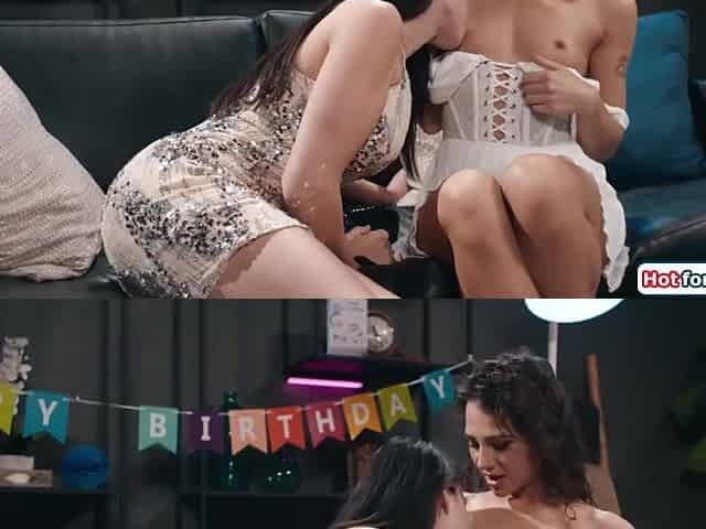 Breasty Oriental t-girl Kasey Kei is willing for bday ding-dong anal