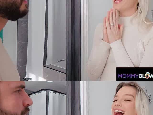 Kenna James Puts Her Mouth On Plumber's Big Dick
