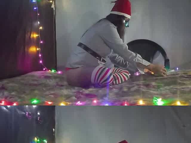Fucking Christmas Has Come and I Fulfill My Stepson's Dirty Fetish so He Can See Me Sexy