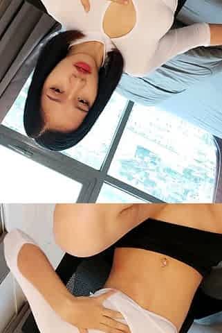 Amateur asian masturbates