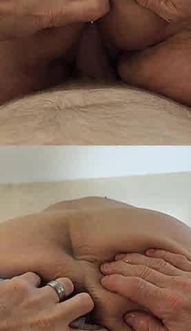 She's Plain White Trash He Sticks It in Her Pussy'n'ass