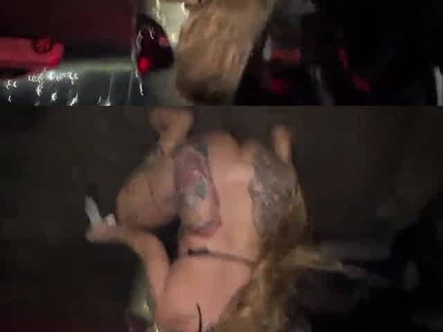 I had a hardcore fuckfest with my allies on the street out of a cock-sock.