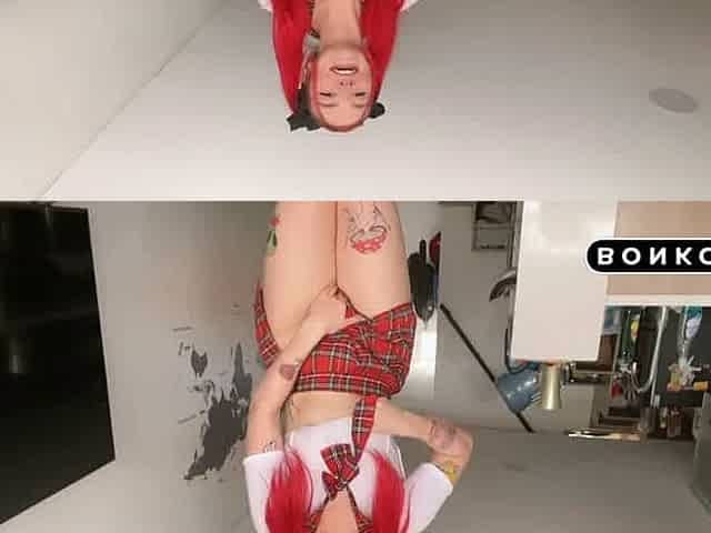 Cheerleader Teen Rides Dildo in Public - Anal, Big Ass Solo