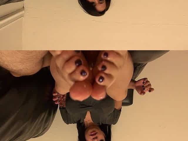Cum on My Asian MILF Soles