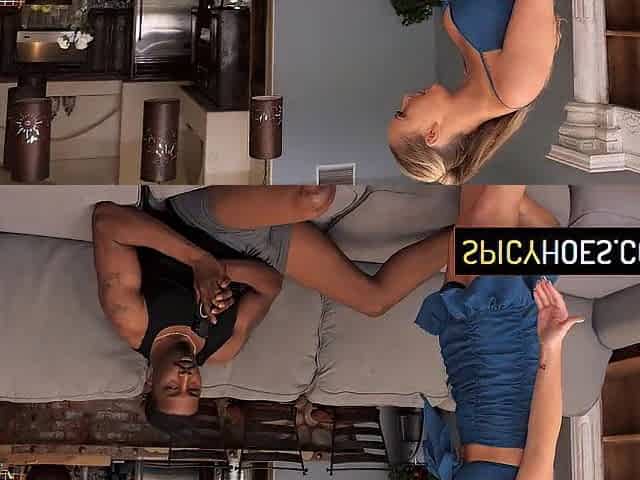 Golden-haired playgirl will forgive her ebony boyfriend if this guy anals her coarse - Paisley Porter