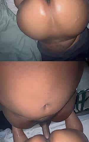 Thick Round Oiled Cheeks jiggling and Bouncing On BBC