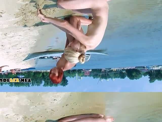 Nudist Really Likes Exposing Herself And Showing Off