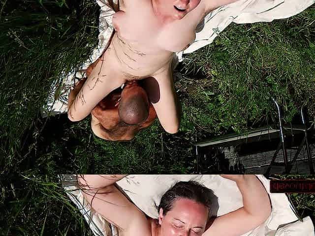 Outdoor Snatch Licking Leads to Legs-Out Perspired Screw