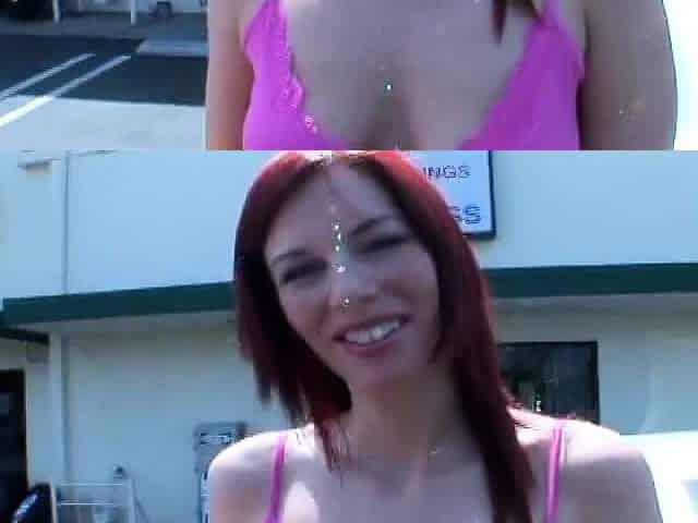 Amateur blonde girlfriend homemade blowjob and handjob