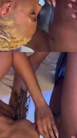 This babe has a wang sucking fetish