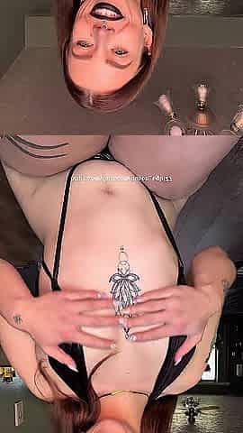 Pawg in ebony heels, ebony stringkini , and ebony lipstick rides and screws bbc sex toy