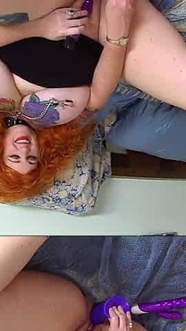 Huge Tit MILF Toy Fucks Herself