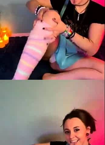 Brunette solo honey shows her masturbating skills