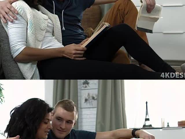 Tiny Teen Takes A Thick Cock For Study Break