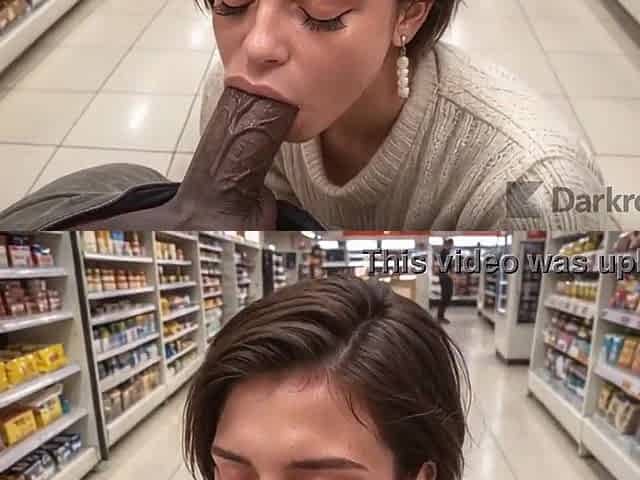 This chab caught a woman flashing in a supermarket and drilled her right in front of everybody [AI]