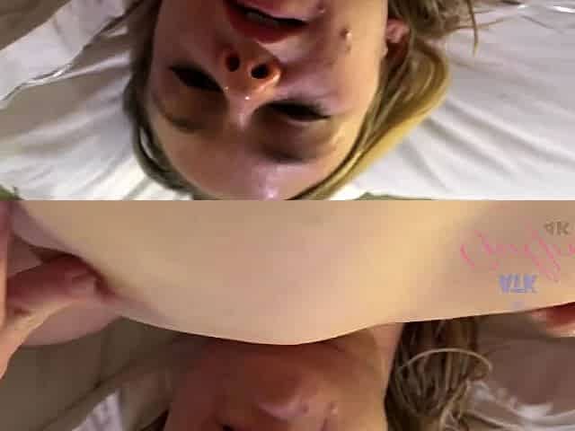 Kenzie's little petite pussy could barely take your cock.