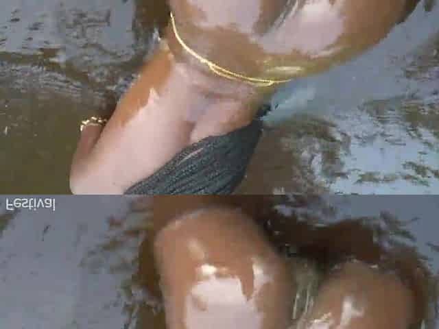 Slender Afro hotty walking exposed in the centre of my village looking for some dong