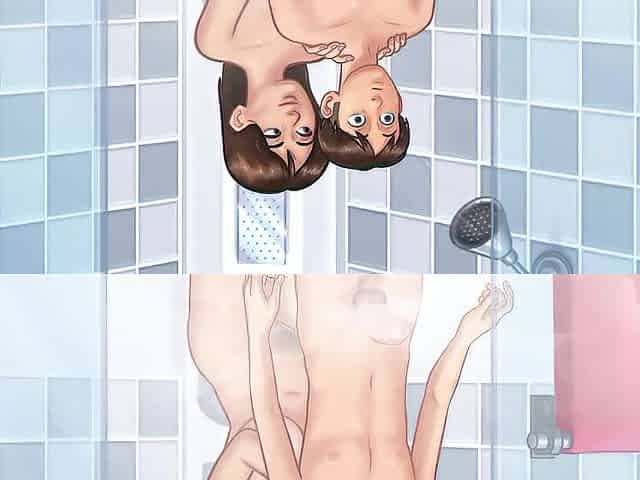 Debbie milks Anons giant knob in the shower - summertime saga gameplay
