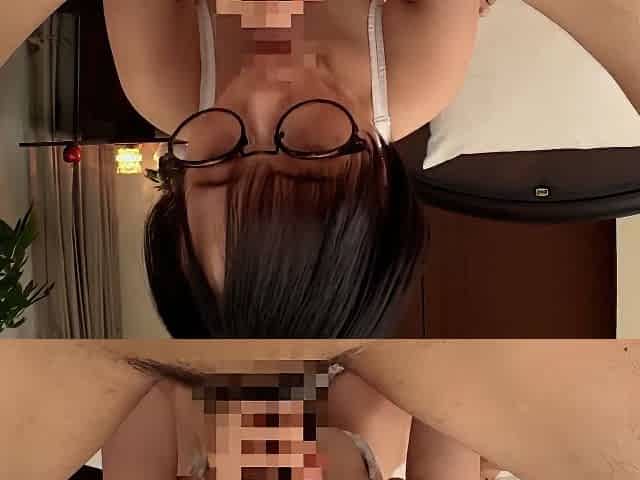 Short-haired Glasse Wearing Beauty: As Her Shaved Pussy Gets Pounded Repeatedly