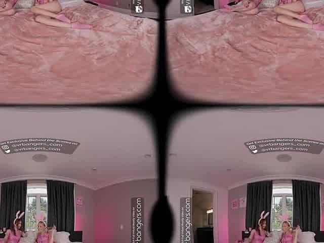 VR Bangers: 2 Beauties With Taut Twats Bang Hard In A College FFM Three-some - VR Porn