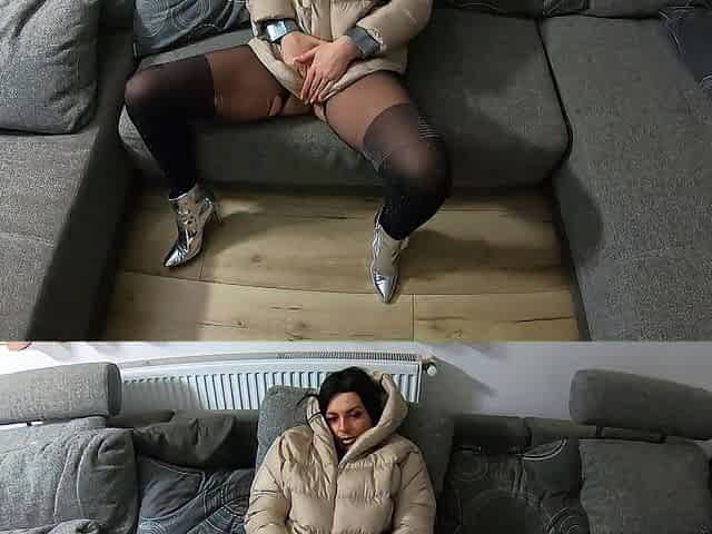 Ripped Hosiery Fuels Wild Cum Shots