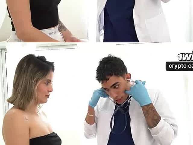 Like a pro, Melanie and Tommy hit each other in a porno threesome!
