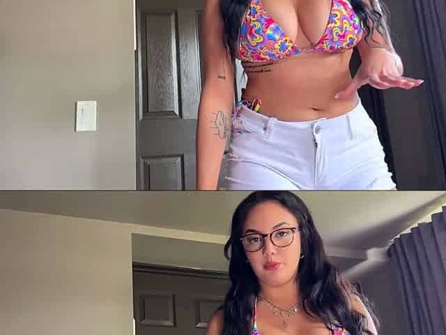 Busty stepsis use me to relax her vacation