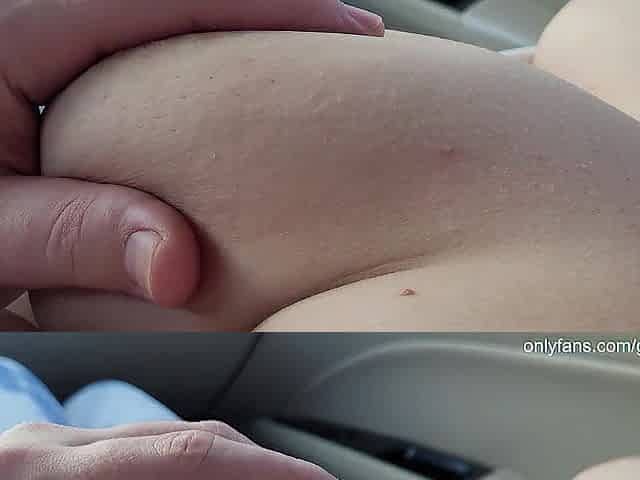Picked up Sexy Brunette hair with Large Butt in Constricted leggings